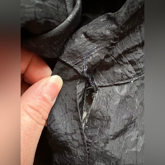 J. Gallery Black Vintage Long Puffer Coat W Duck Down. Has Zipper & Buttons SZ S - Picture 15 of 16